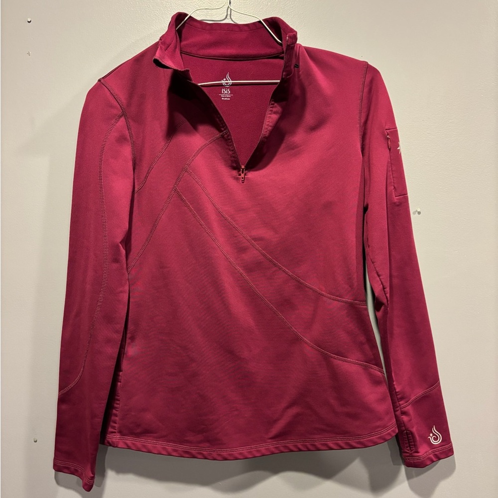 Women's Magenta Quarter-Zip Sweatshirt